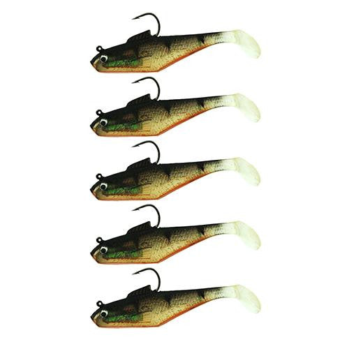 PowerBait Swim Shad Soft Bait - 3" Length, Perch, Per 5