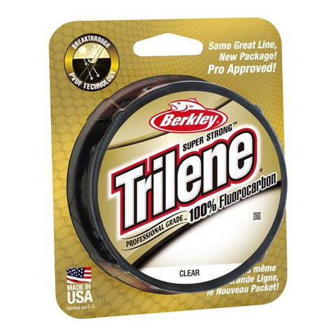 Trilene 100% Fluorocarbon Professional Grade Line Spool - 200 Yards, 0.012" Diameter, 10 lbs, Breaking Strength, Clear