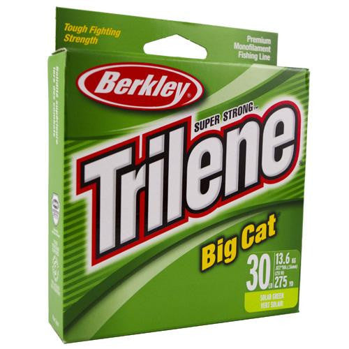 Trilene Big Cat Monofilament Line Spool - 200 Yards, 0.024" Diameter, 40 lbs Breaking Strength, Solar