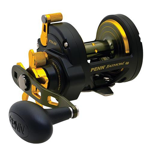 Fathom Star Drag Conventional Reel, 40, 6.0:1 Gear Ratio, 40" Retrieve. RH