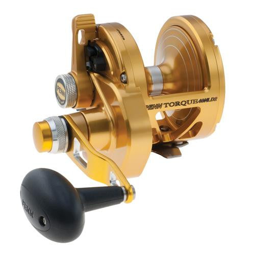 Torque Lever Drag 2 Speed Conventional Reel - 40N, 5.0:1-2.8:1 Gear Ratio, 42"-21" Line Retrieve, 6 Bearings, Right Hand