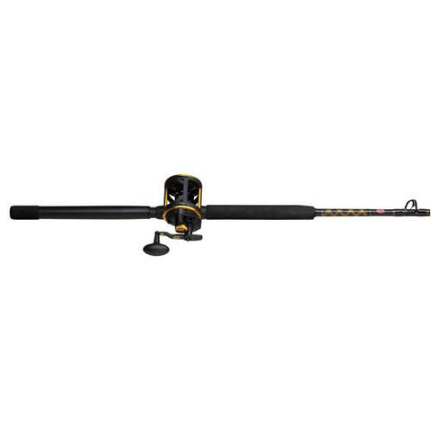 Squall Lever Drag Conventional Combo, 20lb Max Drag, 6'6" 1 pc Rod, Fast Action