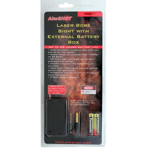 Laser Boresight - .17 Caliber w-External Battery Box