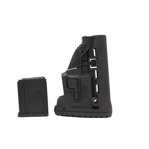 M4-AR15 Survival Stock w-Mag Carrier - Black