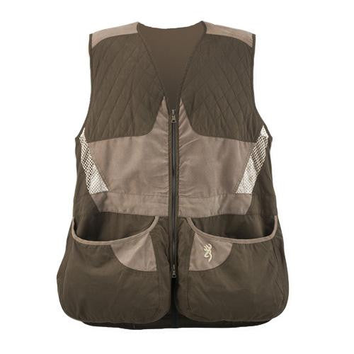 Men's Summit Shooting Vest - Chocolate-Taupe, Small