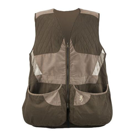 Men's Summit Shooting Vest - Chocolate-Taupe, Medium