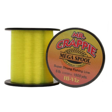 Mr. Crappie Mega Spools - HiVis, 6 lb