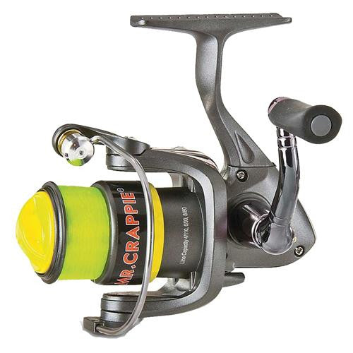 Mr. Crappie Slab Shaker Spinning Reel - 5.2:1 Gear Ratio, 23" Retrieve Rate, 70-6 Line Capacity