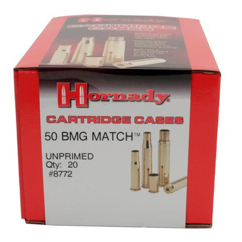 Unprimed Brass - 50 BMG Match Grade (Per 20)