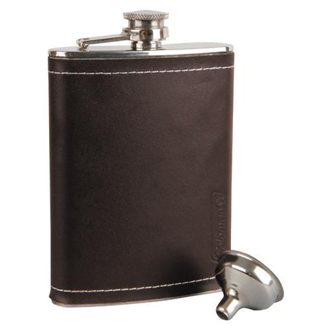 Flask - Leather, 8 oz Tailgater