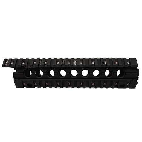 Mid-Length Enhanced Drop-In Battle Rail, 9" - Black