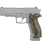 Sig P226 Grips - DA-SA Magrip, Smooth G-10 G-Mascus Green