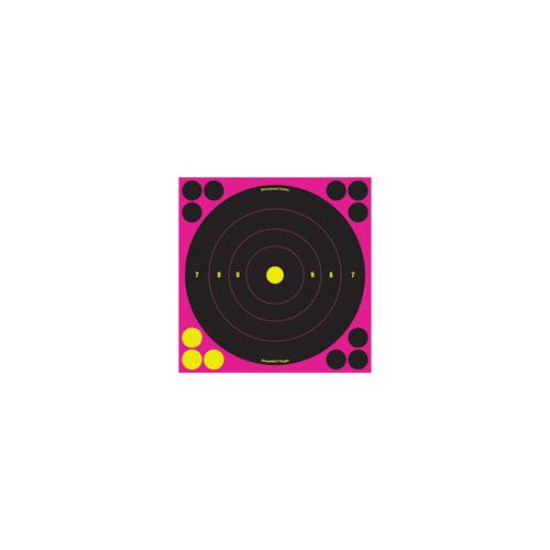 Shoot-N-C Targets: Bull's-Eye - Pink, 8" (Per 30)