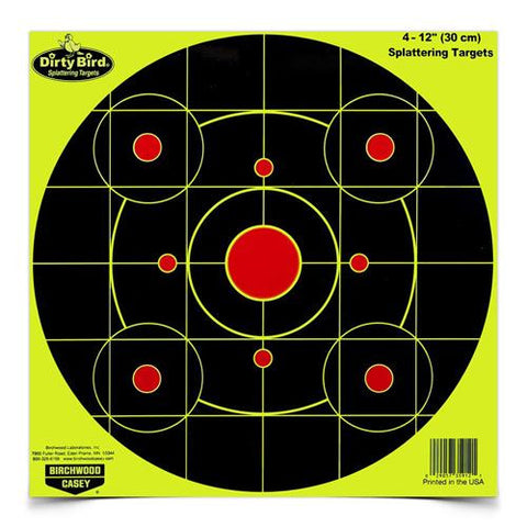 Dirty Bird Chartreuse Bull's-Eye - 12" (Per 25)