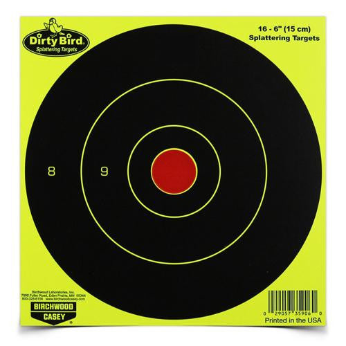 Dirty Bird Chartreuse Bull's-Eye - 6" (Per 100)