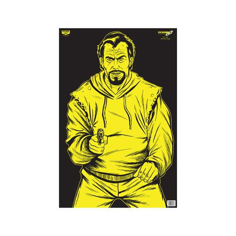 Eze-Scorer BC Bad Guy 23" x 35" - Black-Yellow (Per 100)