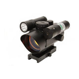 Vism Red Dot Sight-Green Laser-Led FL-QR Mount