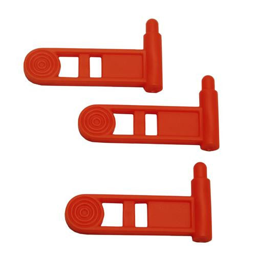 Pistol Safety Chamber Flag, 3 Pack - Orange