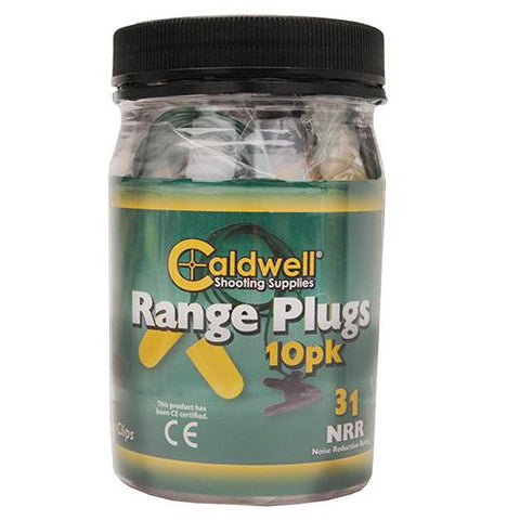 Range Plugs with Cord - 10 Pack