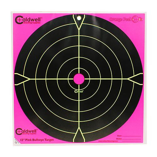 Orange Peel 12" Bulls-eye: 5 sheets, Pink