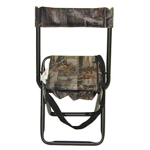 Camo Folding Stool w-Back Rest