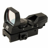 Green Reflex Sight - 4 Reticles, QR Mount, Black, Green