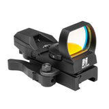 Green Reflex Sight - 4 Reticles, QR Mount, Black, Green