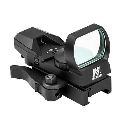 Red Reflex Sight - 4 Reticles, QR Mount, Black, Red