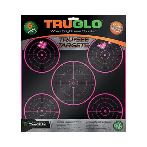 Target 5-Bull 12x12 Pink 6 Pack