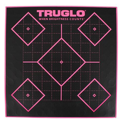 5 Diamond Target 12x12 - Pink, 6 Pack