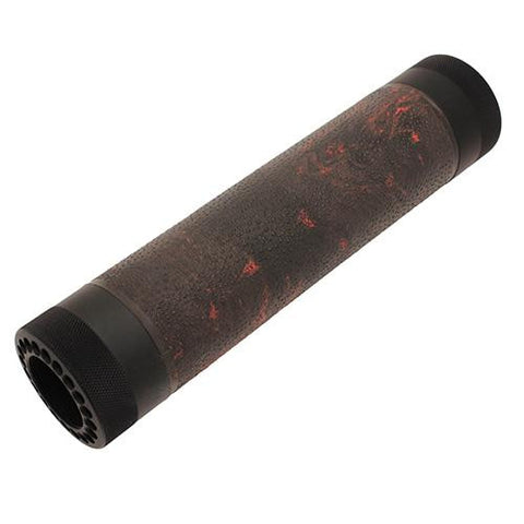 AR15 (Mid) Free Float Forend Red Lava Grip Area