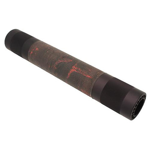 AR15 Free Float Forend Red Lava Rub Grip Area