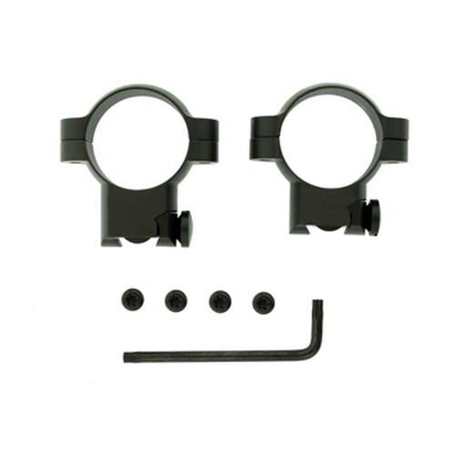 Ruger M77 Ring Mounts - 30mm High Matte Black