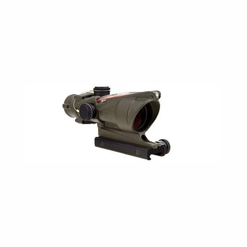 ACOG 4x32mm Dual Illuminated Scope - Red Crosshair .223 Ballistic Reticle with TA51 Mount, Cerakote Olive Drab Green