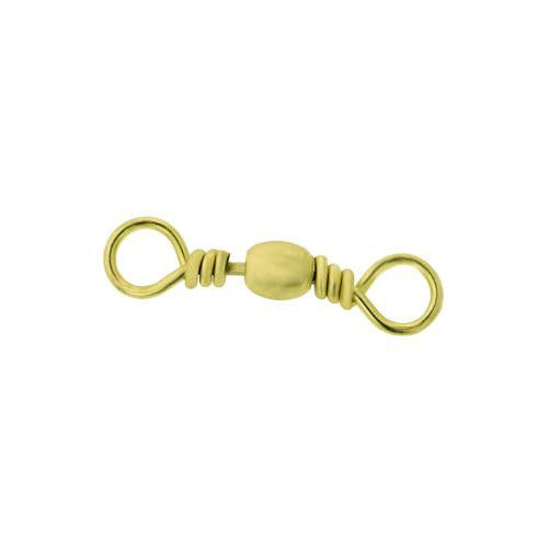 Brass Barrel Swivel - Size 10 (Per 8)