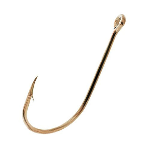 Plain Shank Offset Hook, Bronze - Size 1-0 (Per 8)