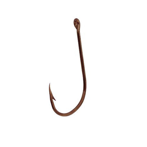 Plain Shank Offset Hook, Bronze - Size 1 (Per 50)