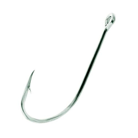 Plain Shank Offset Hook, Stainless Steel - Size 8-0 (Per 50)