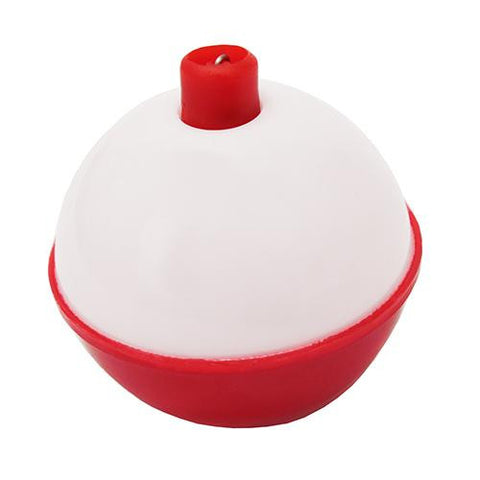 Snap-On Round Floats, Red-White - Size 1", Bulk