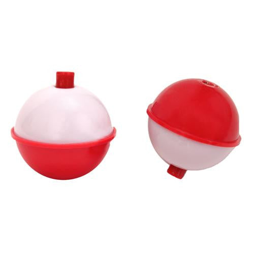 Snap-On Round Floats, Red-White - Size 2" (Per 2)