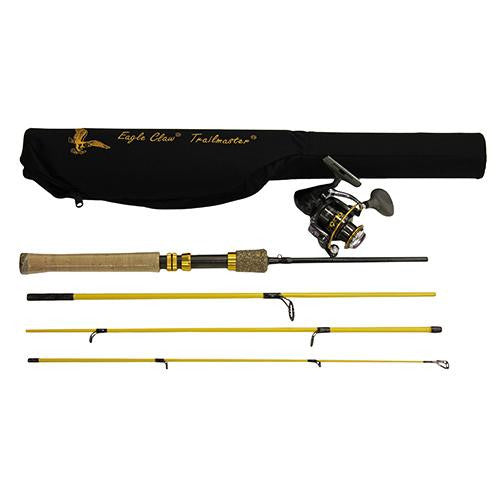 Trailmaster Spinning Combo, 6'6" Length, 4 Pieces, Medium Power