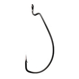 Trokar Extra Wide Gap Worm Hook, Platinum Black - Size 5-0 (Per 5)