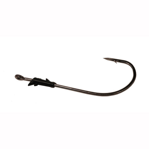 Trokar Light Wire Finesse Worm Hook - Platinum Black, Size 3-0 (Per 6)