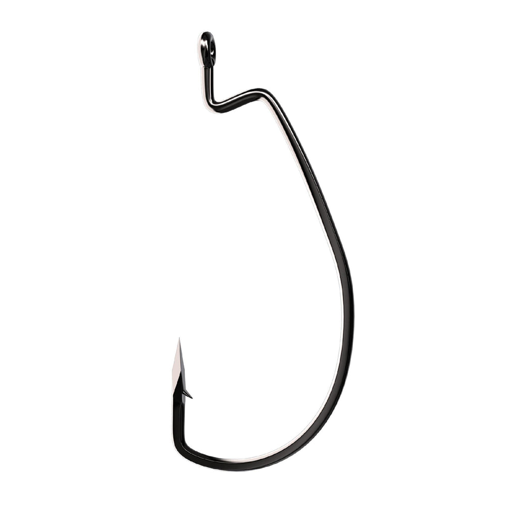 Trokar Magworm Hook - Platinum Black, Size 8-0 (Per 3)