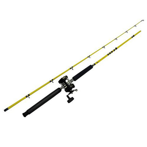 Starfire Trolling Combo - 8'6" Length, 2 Piece Casting Rod, Pre-Spooled