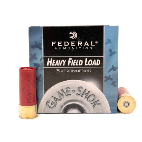 12 Gauge - Game-Shok Heavy Field, 2 3-4", 1 1-4 oz, #4 Lead Shot, Per 25