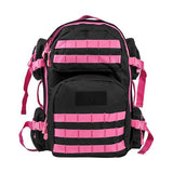 Tactical Backpack - Black w-Pink