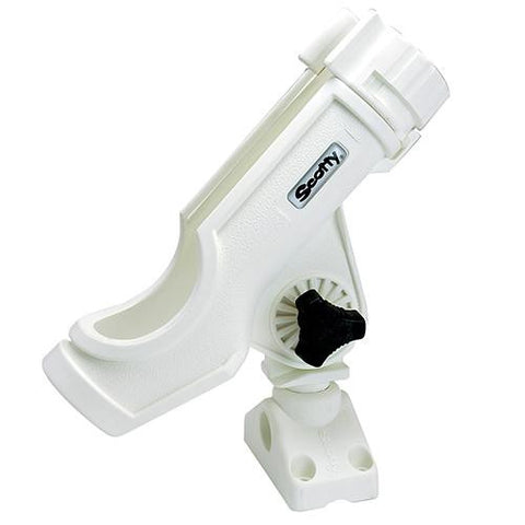 Powerlock Rod Holder - with 0241 Side Deck Mount, White