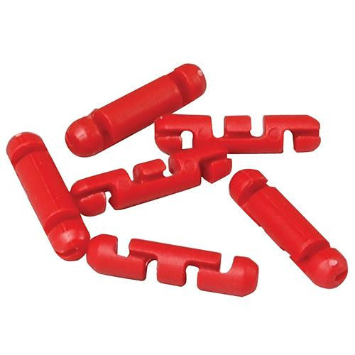 Stopper Beads for Braided Line, Red, Per 24