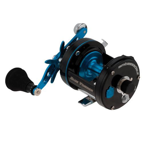 Ambassadeur Blue Yonder Baitcast Reel - 6500 6.3:1 Gear Ratio, 3 Bearings, 30" Retrieve Rate, 15 lb Max Drag, Right Hand